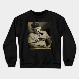 Sparky Anderson in Detroit Tigers Vintage Crewneck Sweatshirt